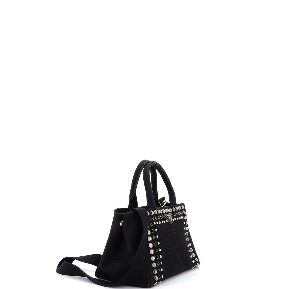 Prada Canapa Tote Rhinestone #244118P70B - Picture 2 of 8